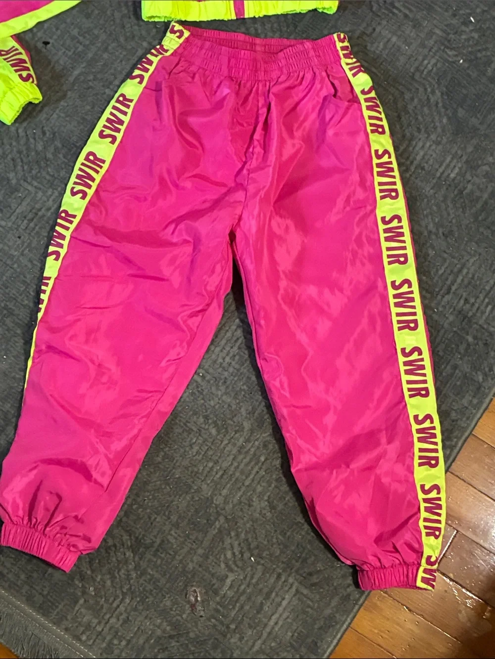 Justice Neon Pink & Neon Yellow Girls' Track Set